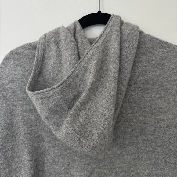 White + Warren Heather Gray Zip Up Hoodie SM - Picture 8 of 9